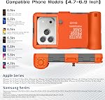 Waterproof Phone Case, Upgrade Underwater Phone Case for Snorkeling [50ft/15m], IPX8 Waterproof Protective Case Compatible with iPhone 17/16/15/14/13/12/11/X, Samsung Galaxy/Note/A Series