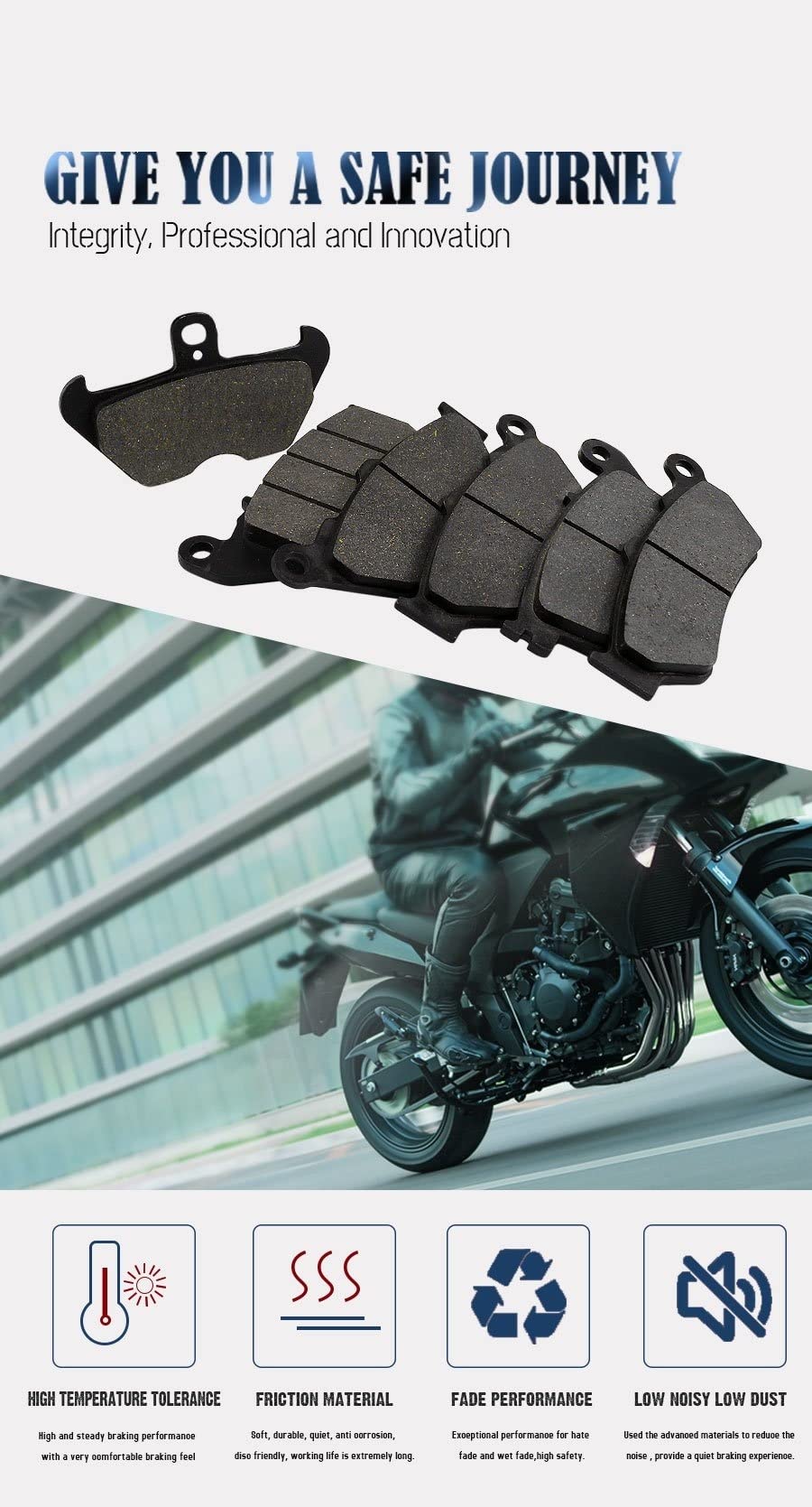 Plaquettes De Frein Avant Et Arrière Pour BMW R850C R850R R850RT R850GS R1100R - Semi-Métal