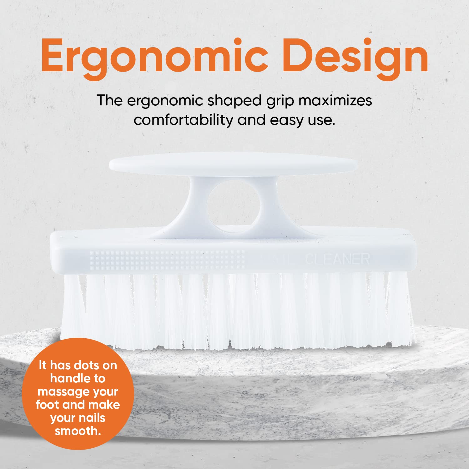 Nail Brush for Cleaning Fingernails, Nail Scrubber Brush, Toe Foot Hands Fingernail Brush Cleaner- Small Scrub Brush- All-Purpose Stiff Cleaning Brush (12 Pack, White)