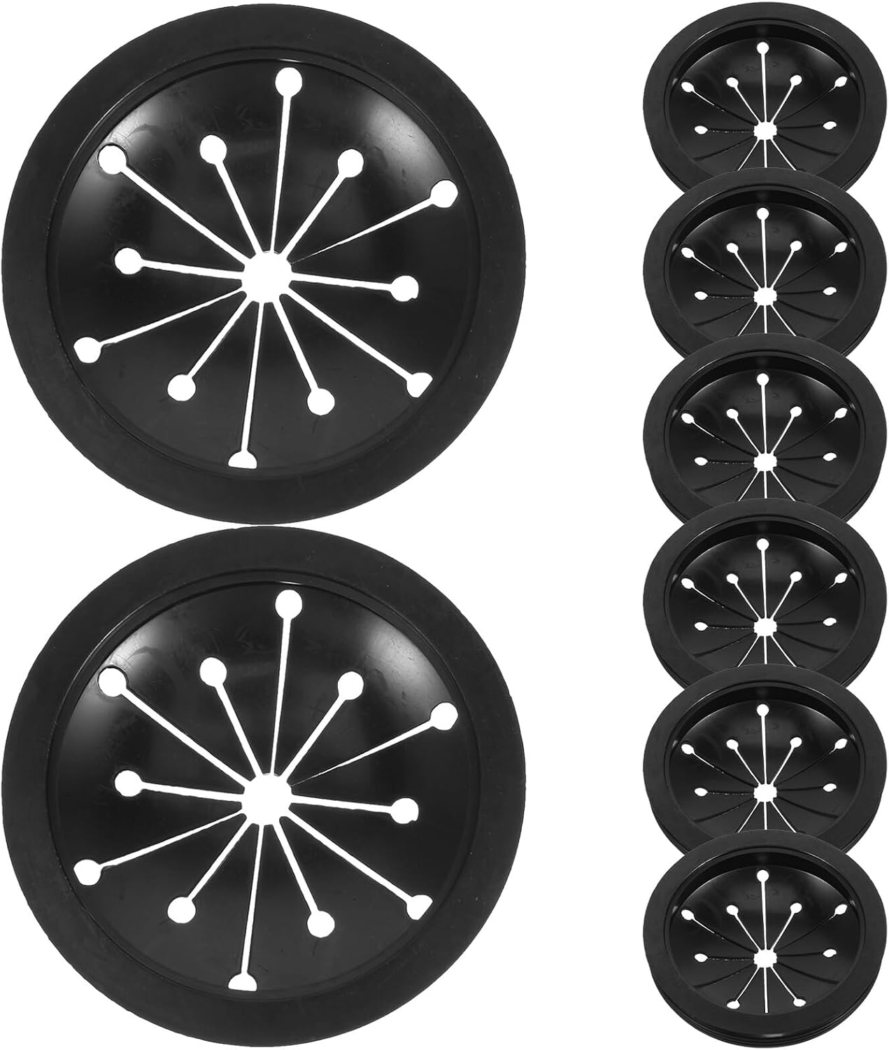 8pcs Replacement Garbage Disposal Splash Guard Baffle Sink Flange Cover Stopper for Kitchen Sink Drain Protector Accessories