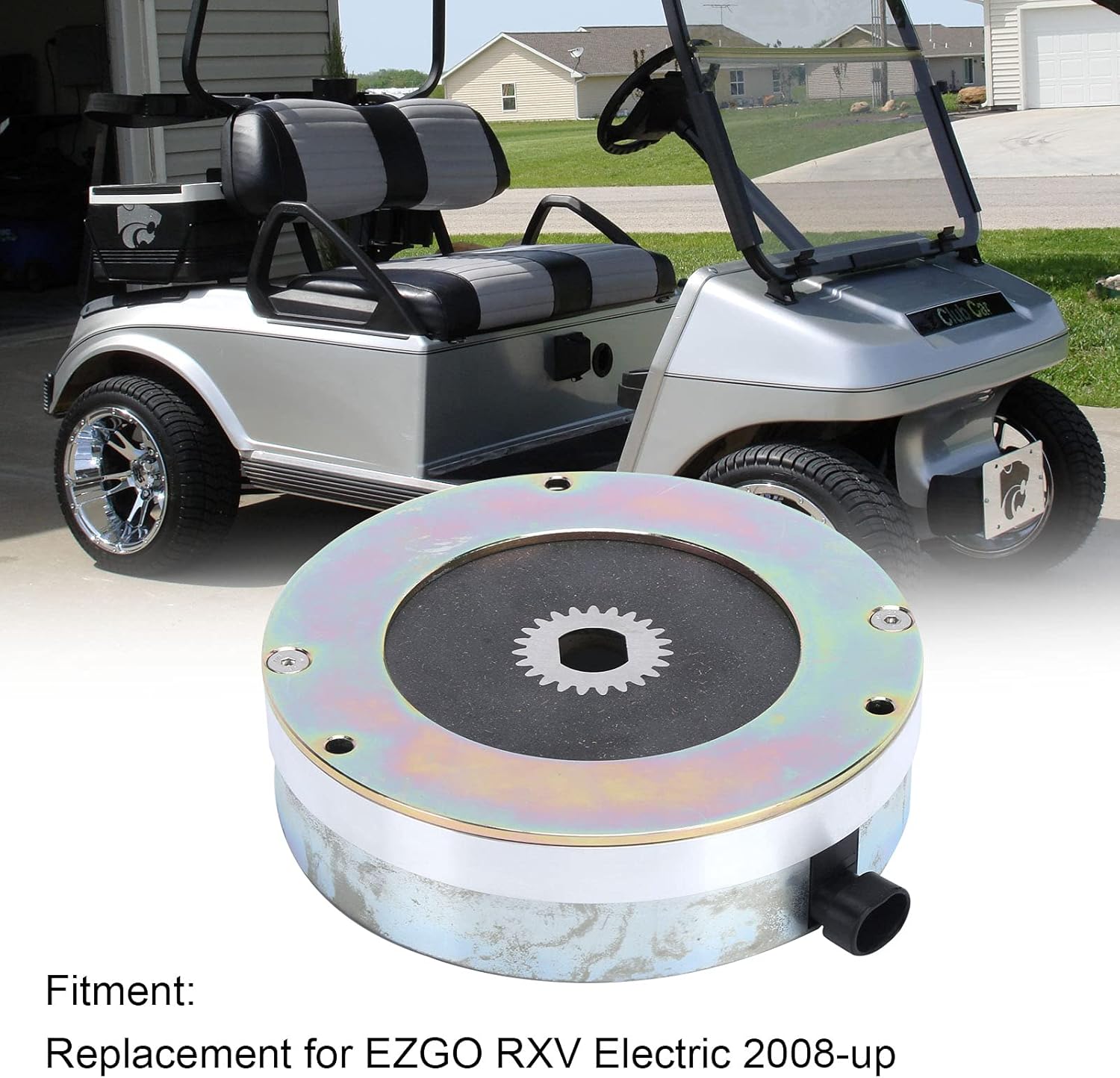 カートモーターブレーキ、スチールアロイモーターブレーキ610065エズゴRXVエレクトリック2008 UP用のスチール合金交換