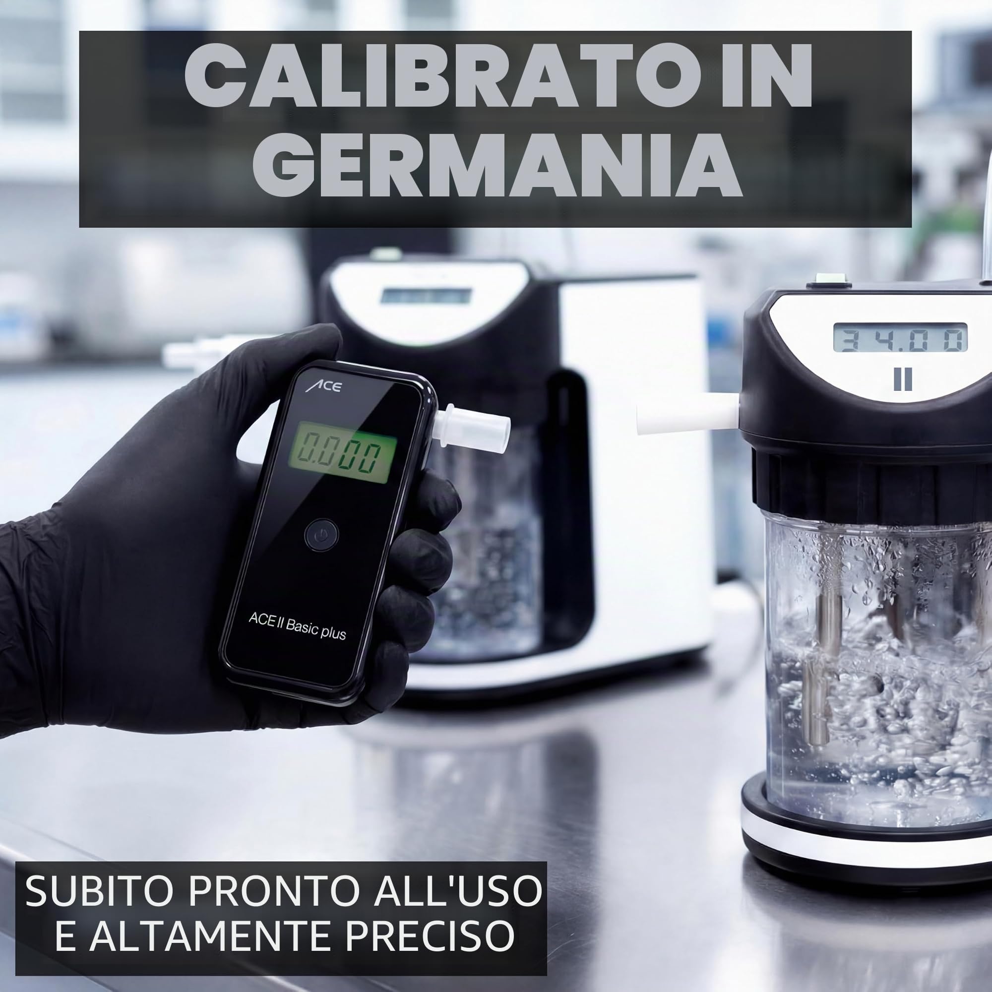ACE Alcoscan II Basic 0 - 0.4% Nero alcohol testers