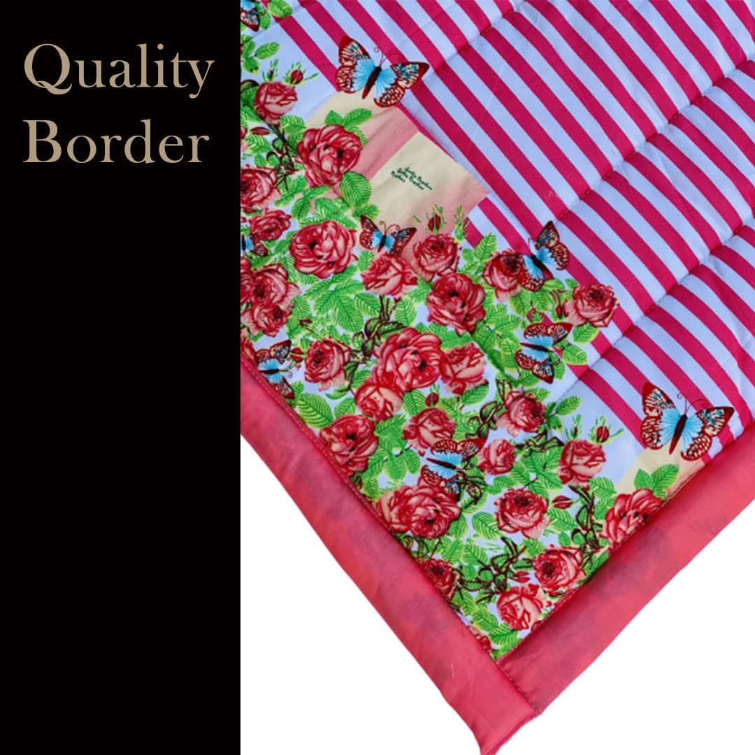 RURIBOSY ||Godari Baby Cradle Bed Set – Pure Cotton Mattress for Comfortable Sleep | Multi-Purpose Cushioned Bedding | Ideal for Newborns (0-1 YR) | Red Sleeping Mat - Image 3 thumbnail