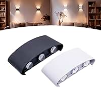 Arandela Meia Lua Led 6w 6 Fachos Ip66 Bivolt 3000k (Branco)
