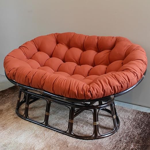 Amazon.com: Maykoosh Artisanal Abode Rattan Double Papasan Chair with ...