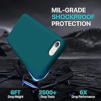 Vista 1119 de Miracase Funda diseñada para iPhone 13 Pro Max con protector de pantalla, [forro de microfibra suave antiarañazos], funda protectora de silicona