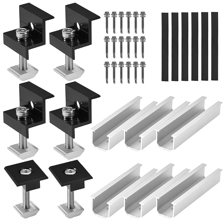 Amazon | BluFied ソーラーパネル取付金具 6個セット