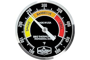 Precise Weber Kettle Thermometer with 2" Dial for Accurate Grilling