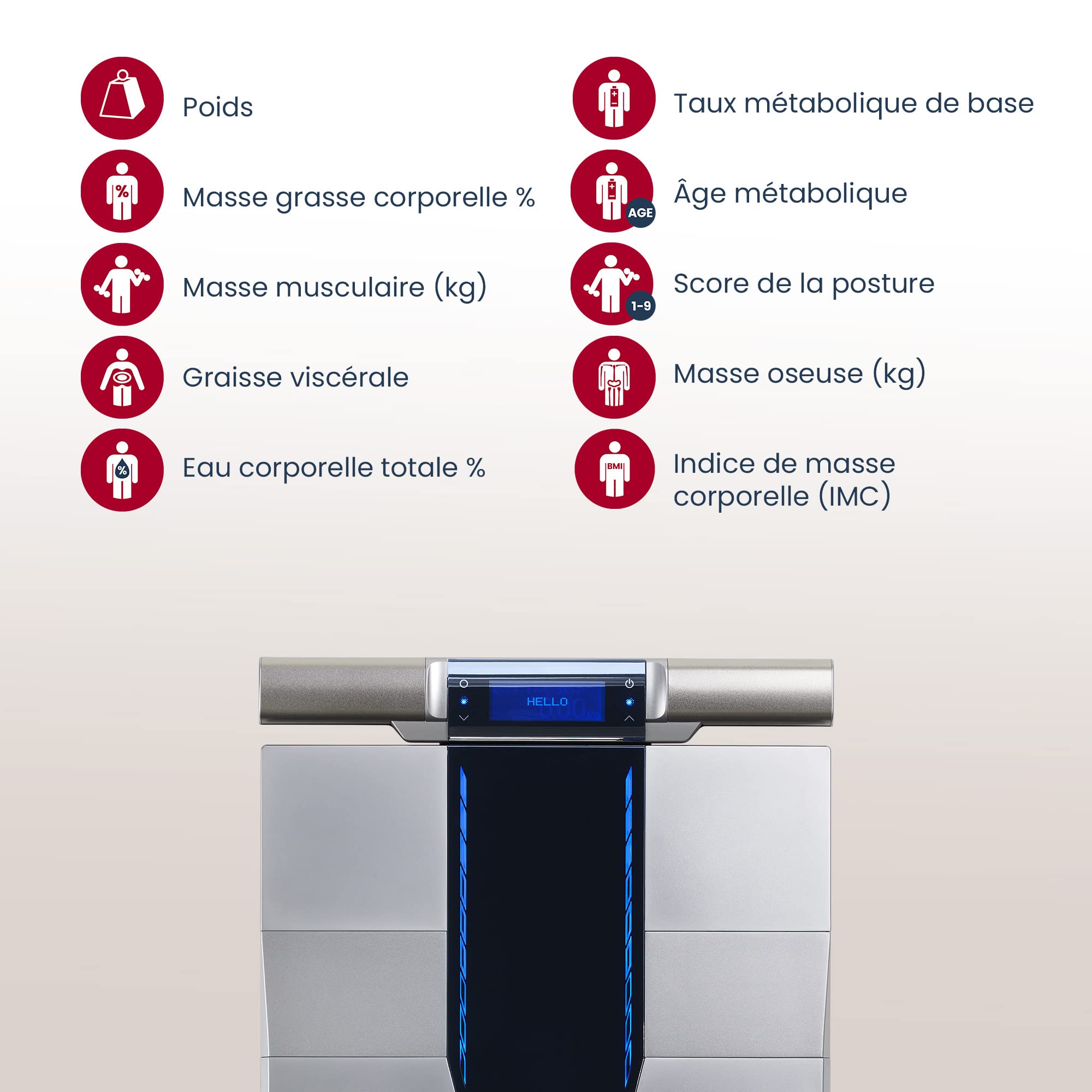 TANITA RD-545HR - Balance d'analyse corporelle segmentaire intelligente - Technologie professionnelle pour un usage domestique