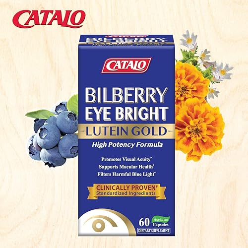 Miniatura 3 de Bilberry Eyebright Extract Gold - para la fatiga y la visión borrosa - Vitaminas oculares con arándano luteína y zeaxantina suplementos para