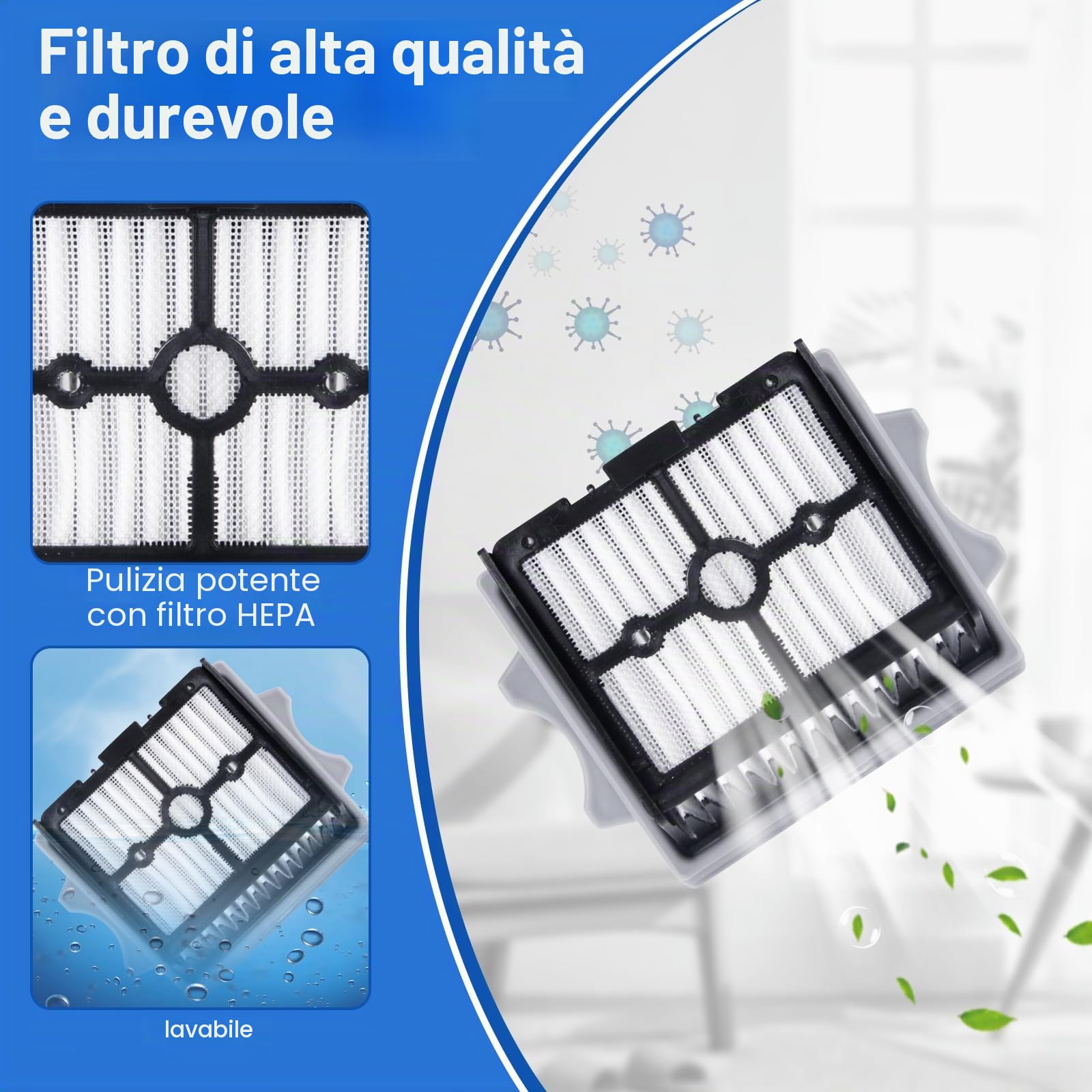 Ricambi per Tineco Floor One Stretch S6/Floor One S7 Stretch Ultra/S6stretch lite/Switch S6 Stretch/Switch S7 Stretch/S7 Stretch Steam/i6 Stretch/i5 Stretch aspirapolvere a secco e umido