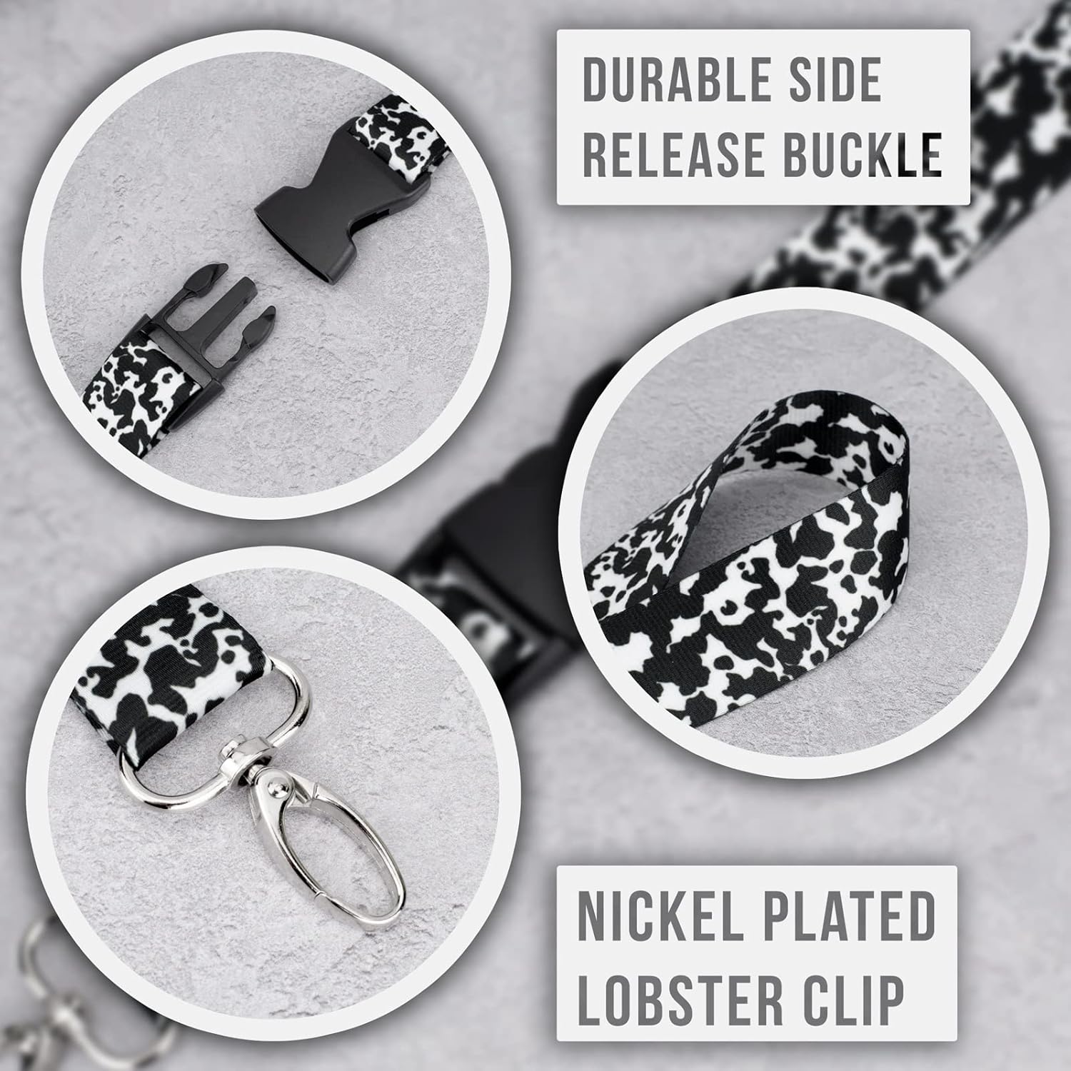 Country Brook Design - 乳製品牛ネックストラップランヤードコレクション どんなスタイルにも合う24種類のユニー