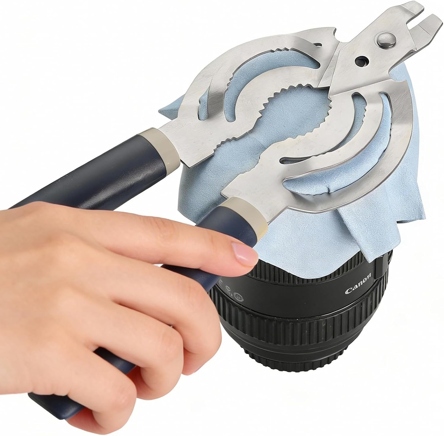 Stainless Steel Camera Lens Filter Wrench, Durable Filter Removal Tool for UV CPL ND Filters, Fit 37mm–95mm Lens Thread for Canon Nikon Sony Fujifilm Olympus Panasonic