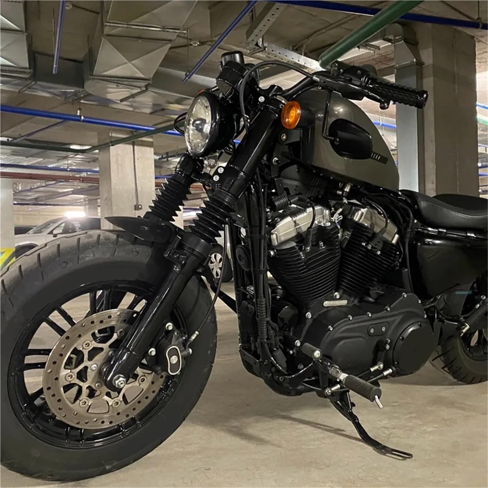 Adatto per HARLEY-DAVIDSON X48 16-22 Copri forcella anteriore per motocicletta, ghette di protezione adatte per FORTY-EIGHT (XL1200X)