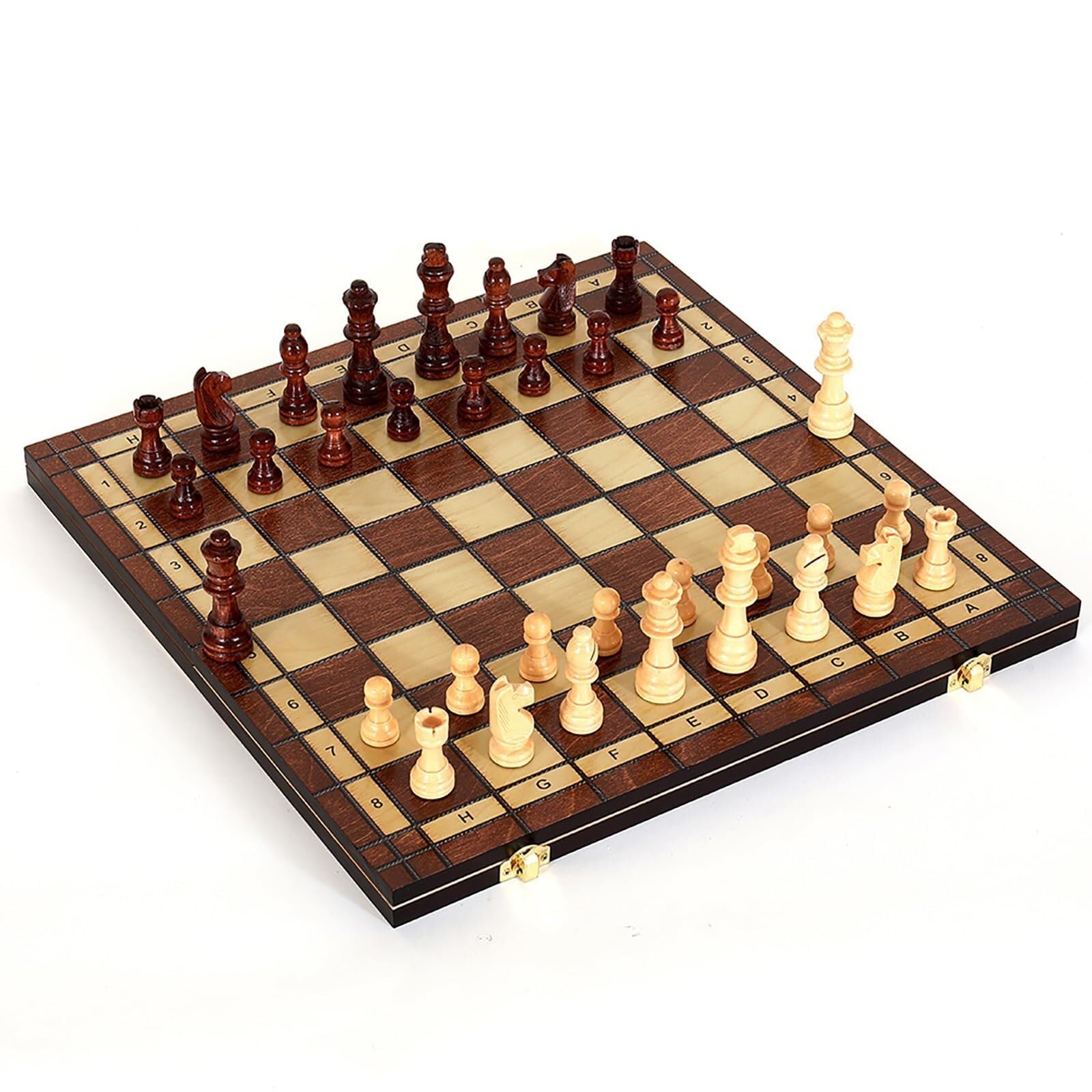 Grande set di scacchi in legno deluxe perfetto for adulti Scacchi