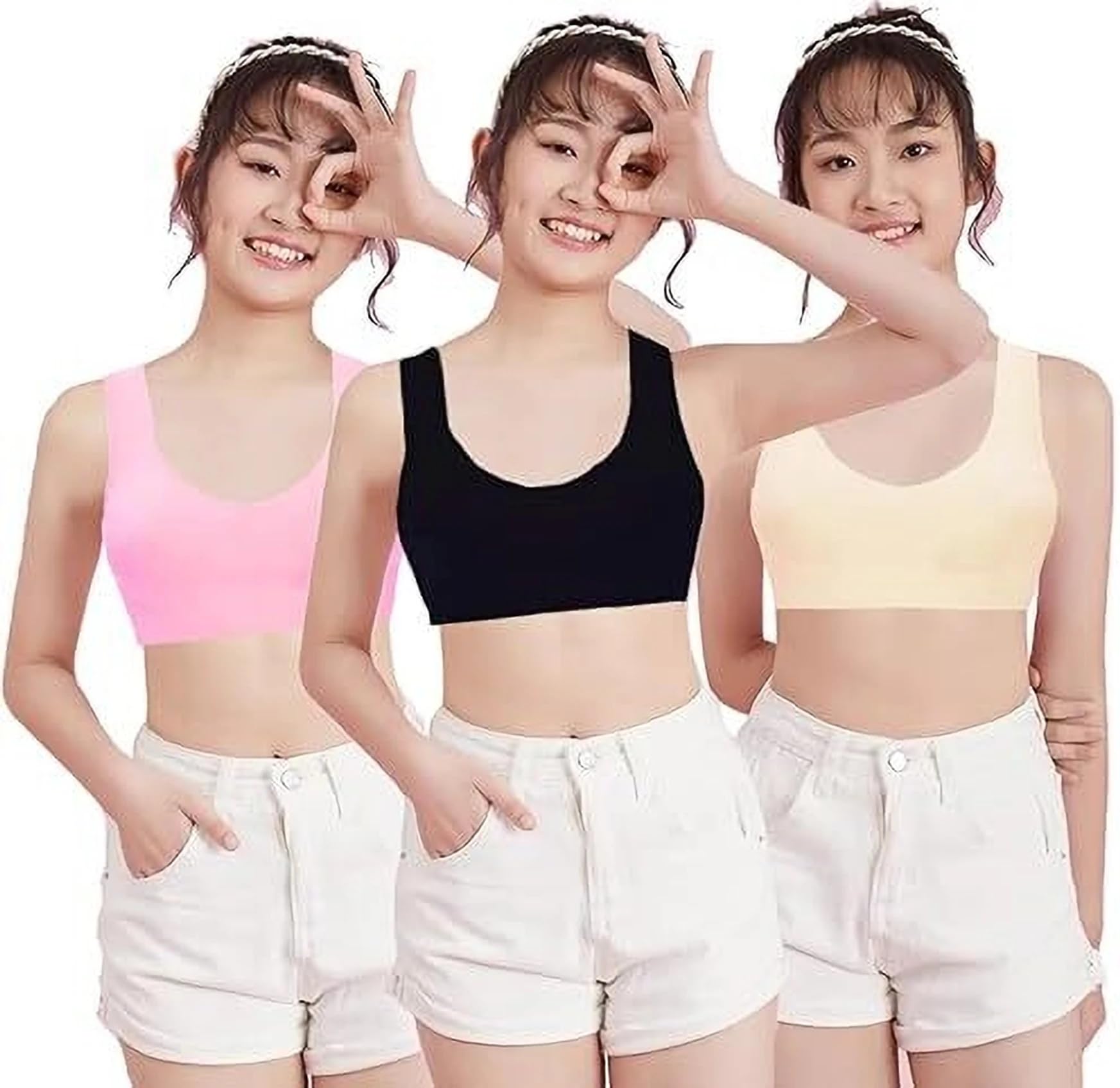 Women’s Strapless Tube Bra Bandeau | Seamless Non Padded Free Size Stretch Crop Top (28–32) | Black & Beige Combo Pack of 2 Free Size-image-43