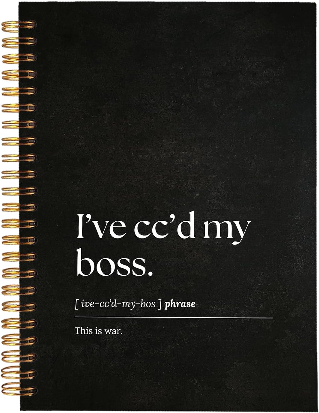Boss Gifts for Women,Boss Lady,Meeting Notebook for Work,Funny Office Notebook Journal for Work,Spiral Journal for Work Notes, I've Cc'd My Boss Gag Gift for Boss or Employee 5.5x8.3 Inch