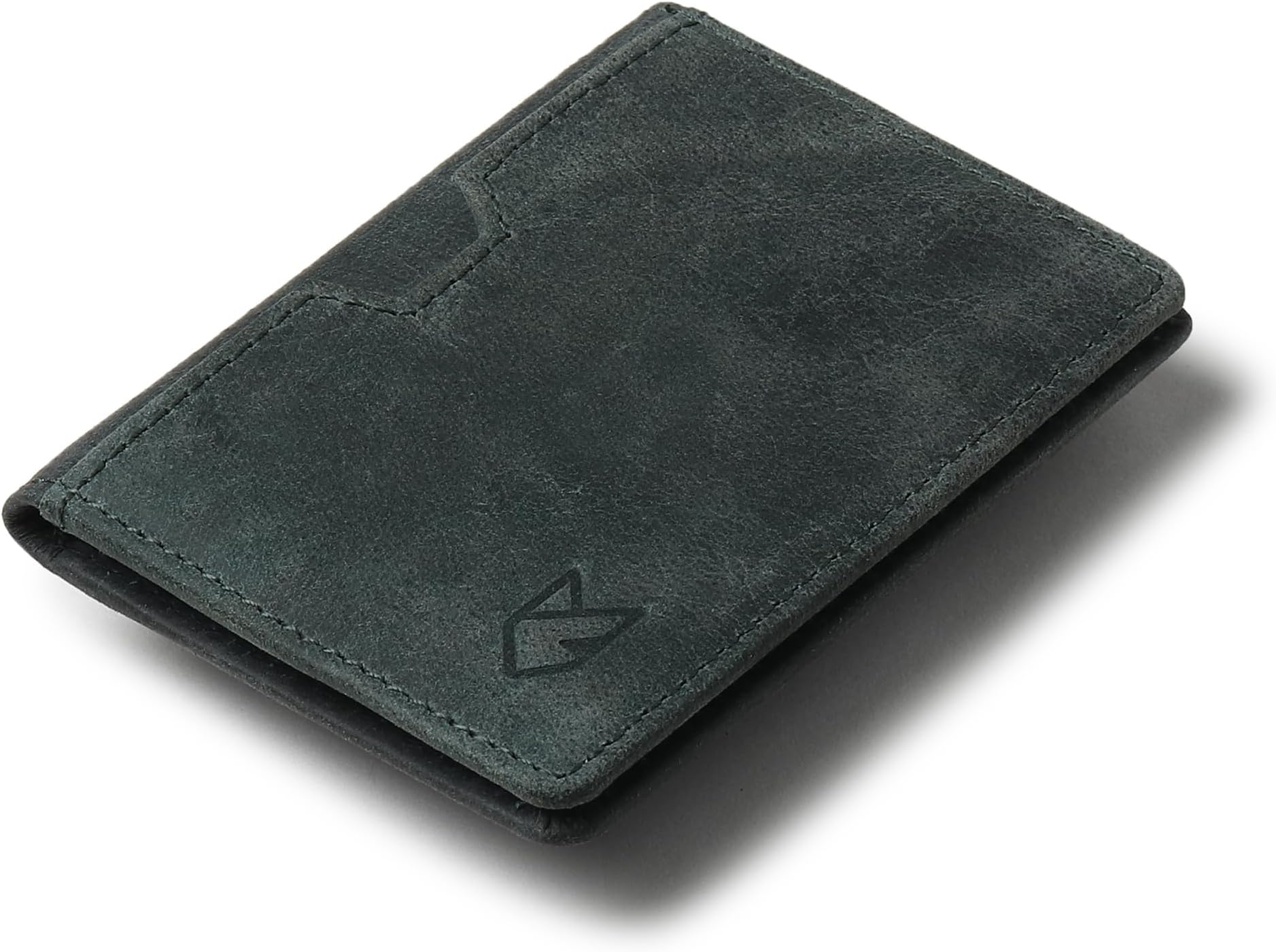 FOXHACKLE Leather Credit Card Holder Wallet for Men and Women, Thin Bifold RFID Blocking Wallet, Slim Front Pocket Minimalist Wallet, Small Card Case, Seattle Green, Rfid Wallet
