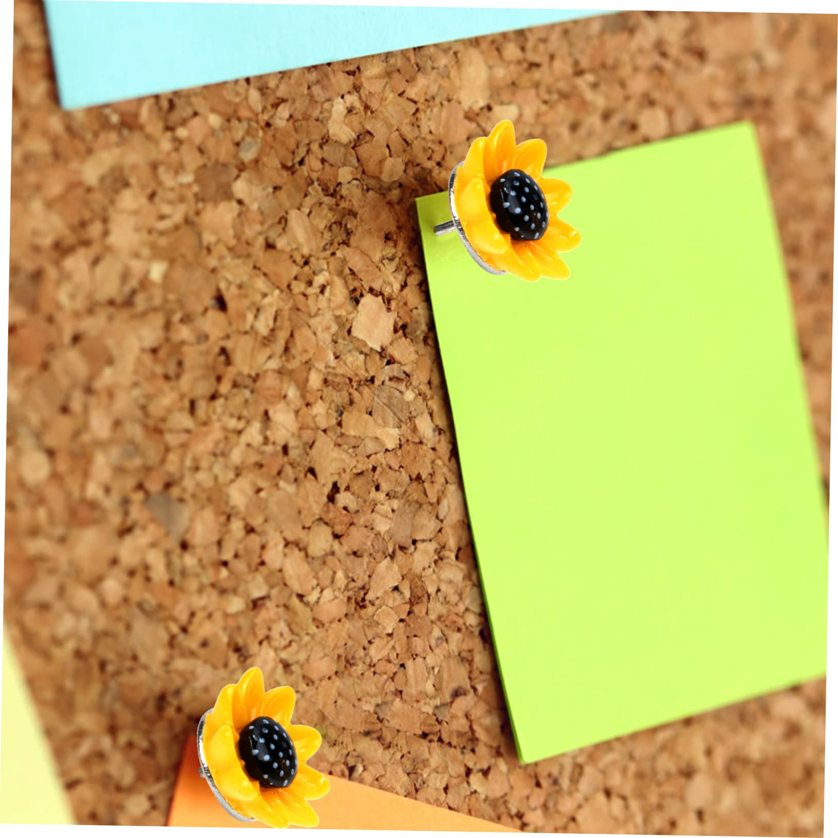 Gadpiparty 5 Ensembles Épingles À Dessin Forme De Tournesol pour Tableau Liège Épingles Décoratives Pratiques Et Réutilisables pour Bureau Et École 50 Pièces * 5