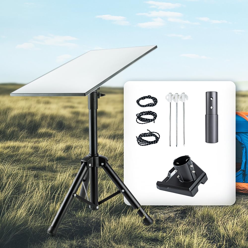 Trépied Starlink Gen 3, kit de montage Starlink portable d'extérieur pour camping et voyage, trépied avec adaptateur de tuyau compatible avec Starlink Gen 3 V3 parabole