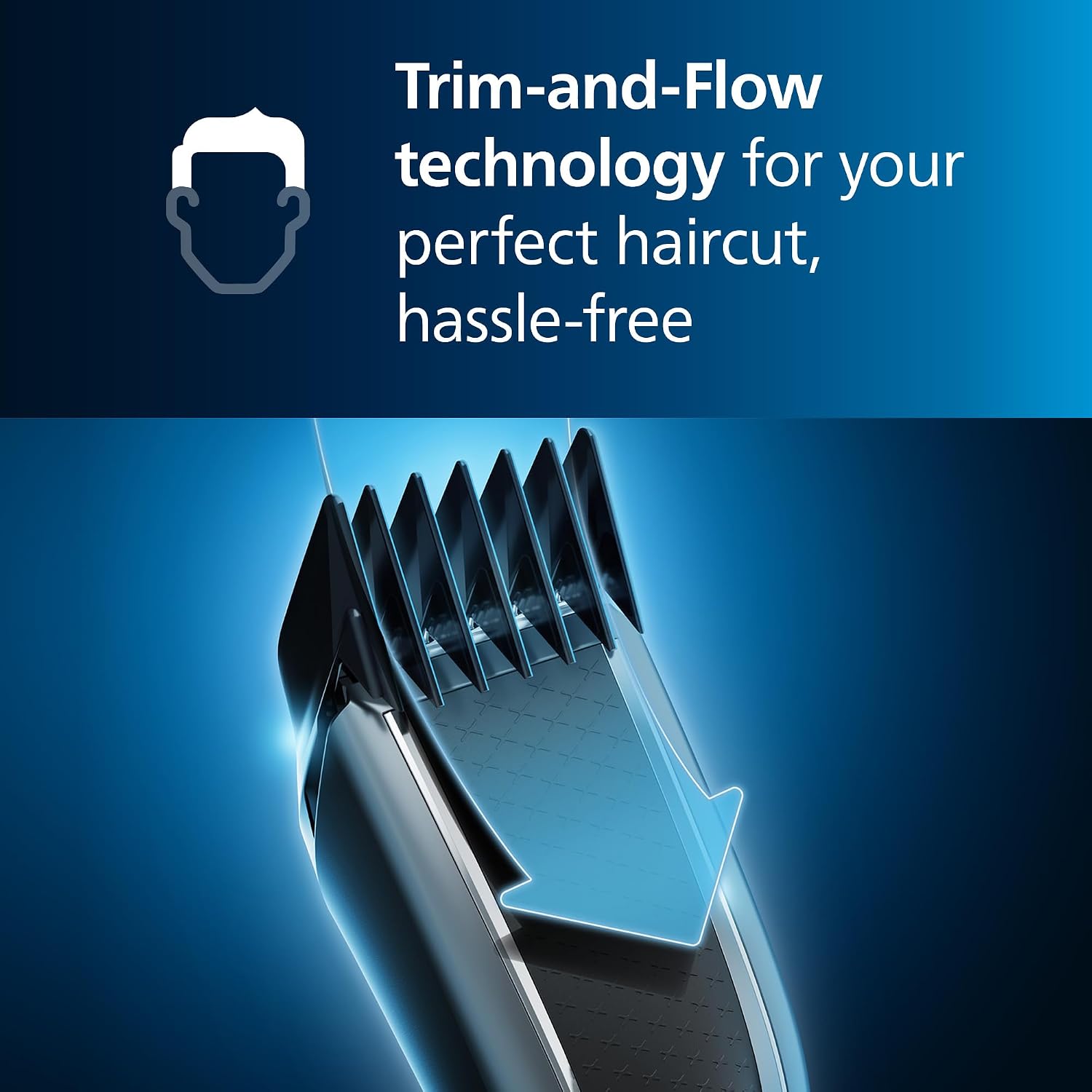 Philips maszynka do cięcia włosów S5000,z technologią Trim-n-Flow-Pro, 28 ustawień długośc - Mise en situation et utilisation