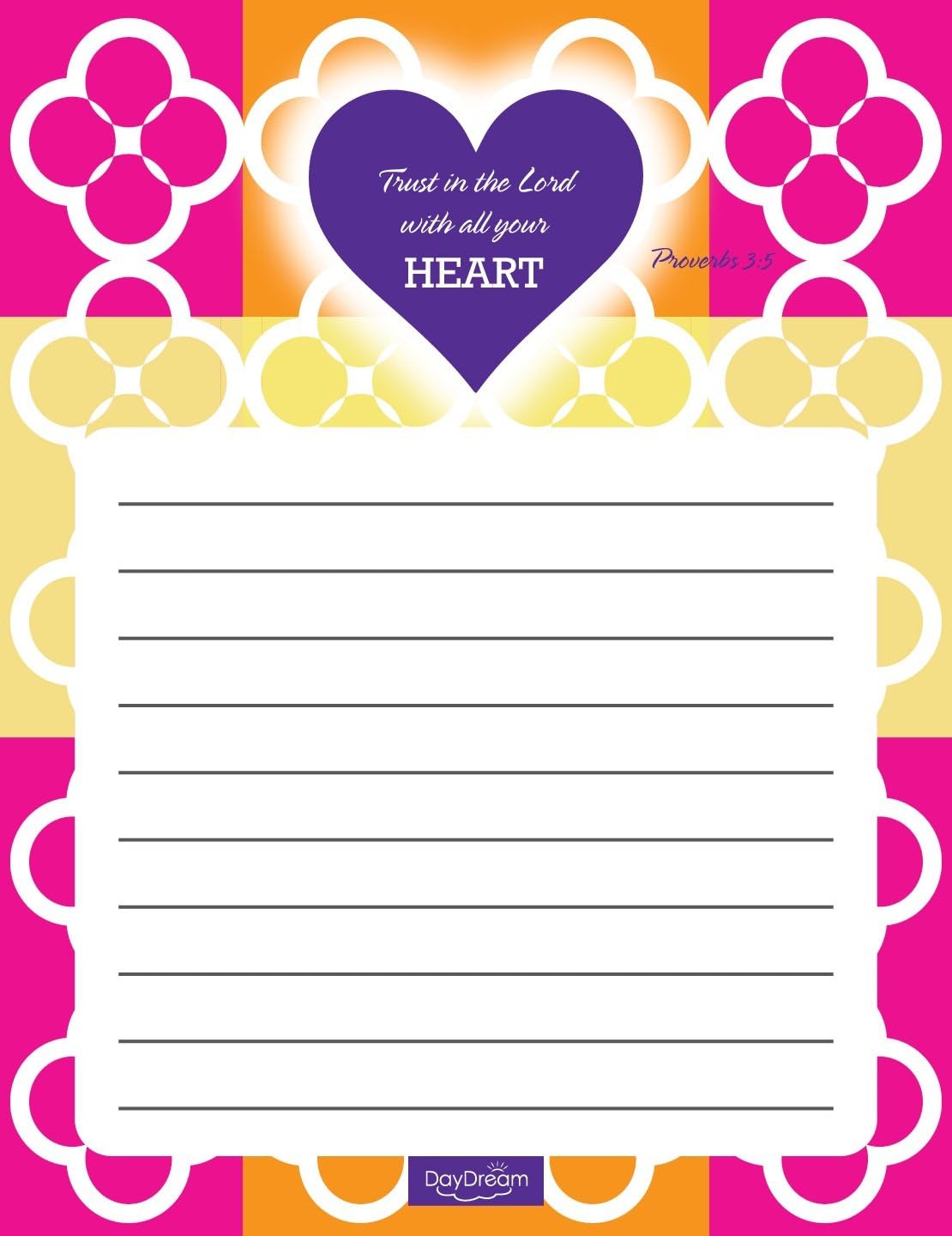 Canopy Street Love Notes Inspirational Notepad Collection Bible Verses for Valentine's Day / 4 Religious Notepads