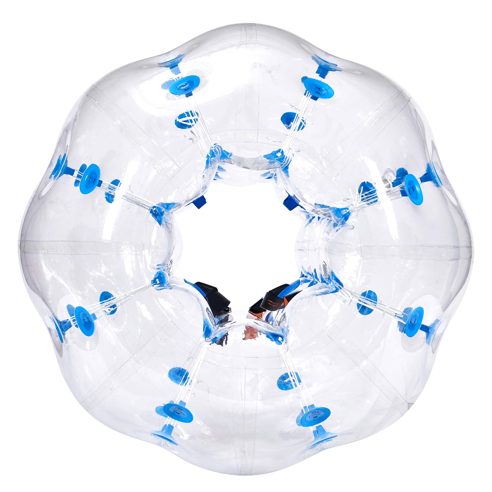 VEVOR Aufblasbarer Bump Ball Bumper Stoßball für Outdoor-Aktivitäten 1 STK. 1,2 m x 1,03 m, Blaue Punkte