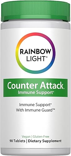 Rainbow Light Counter Attack - Tabletas para apoyar al sistema inmunolĂłgico 90 unidades Rainbow Light Counter Attack - Tabletas para apoyar al sistema inmunolĂłgico 90 unidades