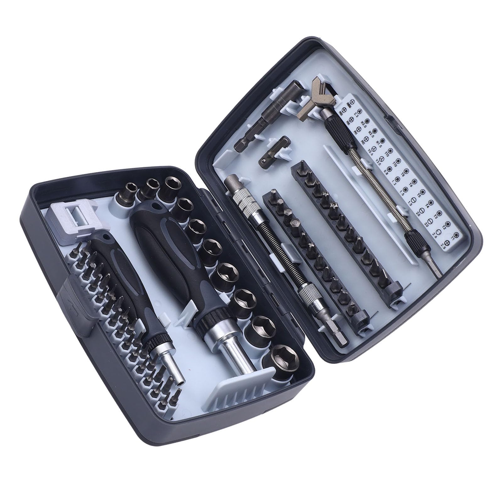 68 en 1 Ratchet destornillador conjunto de alta dureza CRV acero múltiples sockets y bits de reparación kit de bicicleta para bicicleta mantenimiento electrónico