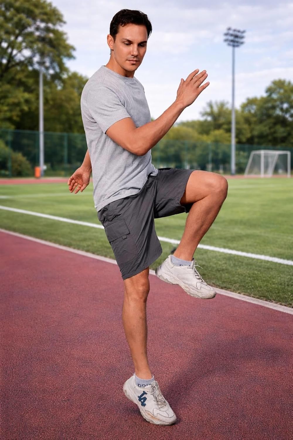 COOFANDY Men's T Shirt Short Sleeve Cotton Blend T-Shirts Crew Neck Casual Summer Basic Tee Shirts - Image 4