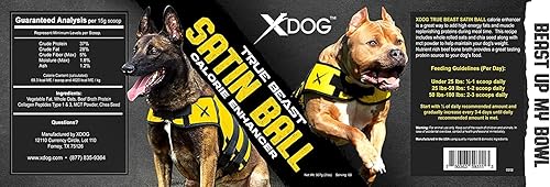 Miniatura 5 de Xdog True Beast - Bolas de satén para perros, potenciador de masa de alto contenido calórico, proteína de caldo de hueso superalimentario, colágeno