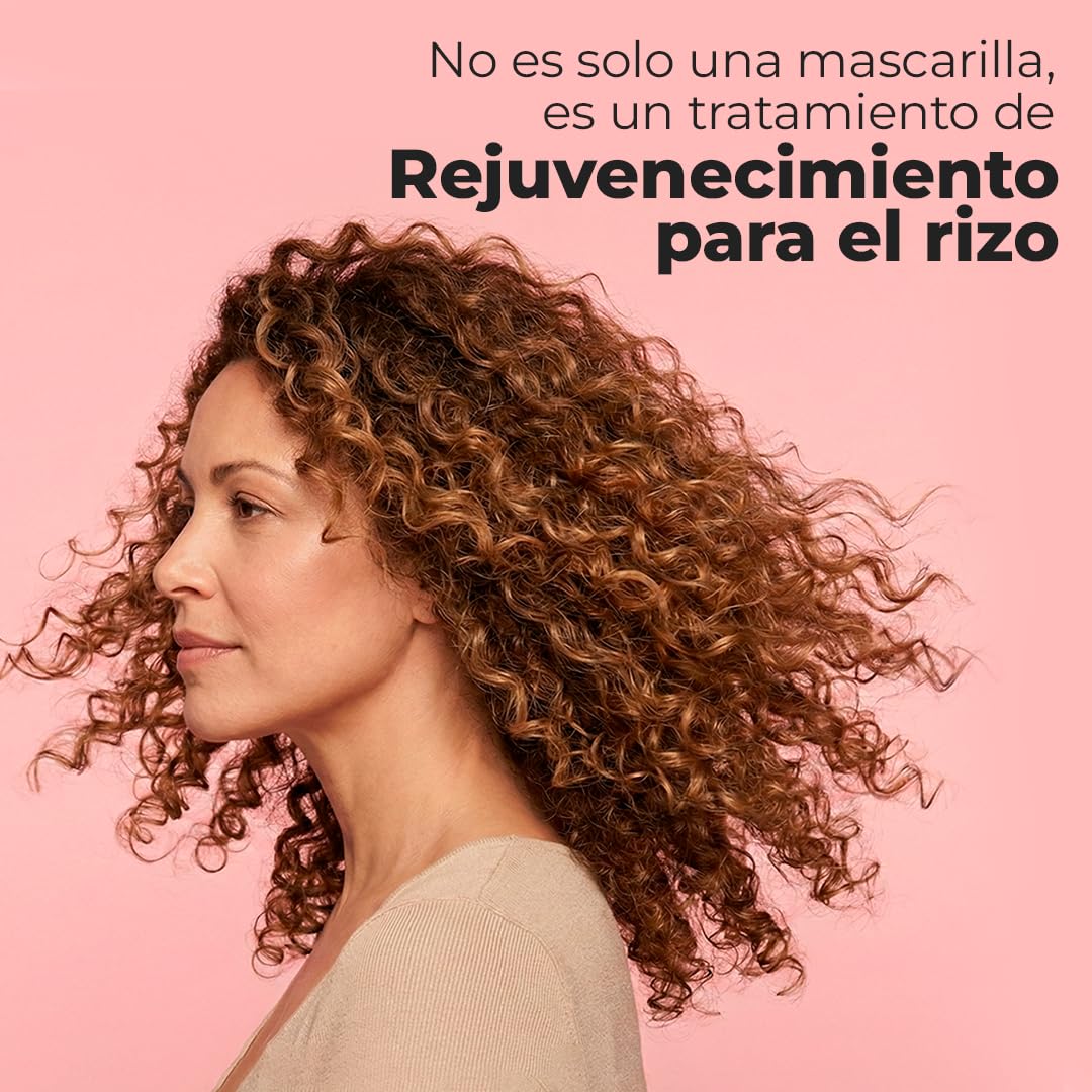 CURLYBOMB Mascarilla Intensiva Definidora para Rizos +40 | Anti-Frizz, Brillo y Reparación | Sin Sales ni Siliconas | Fórmula Vegana | 275ml