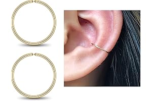 14k Gold Filled Conch Hoop Earrings: Enhance Your Style with Elegance and Comfort