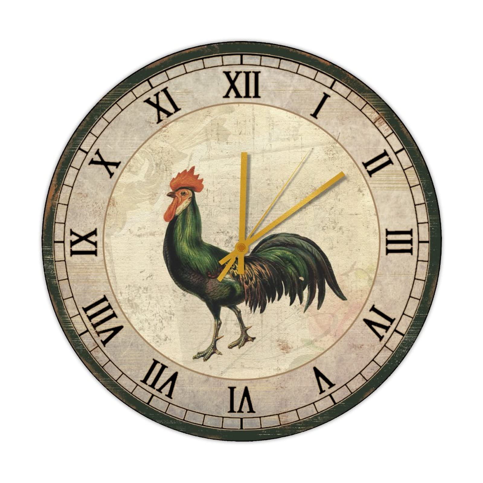 Horloge coq en bois cadeau rétro idéal passionnés de nature