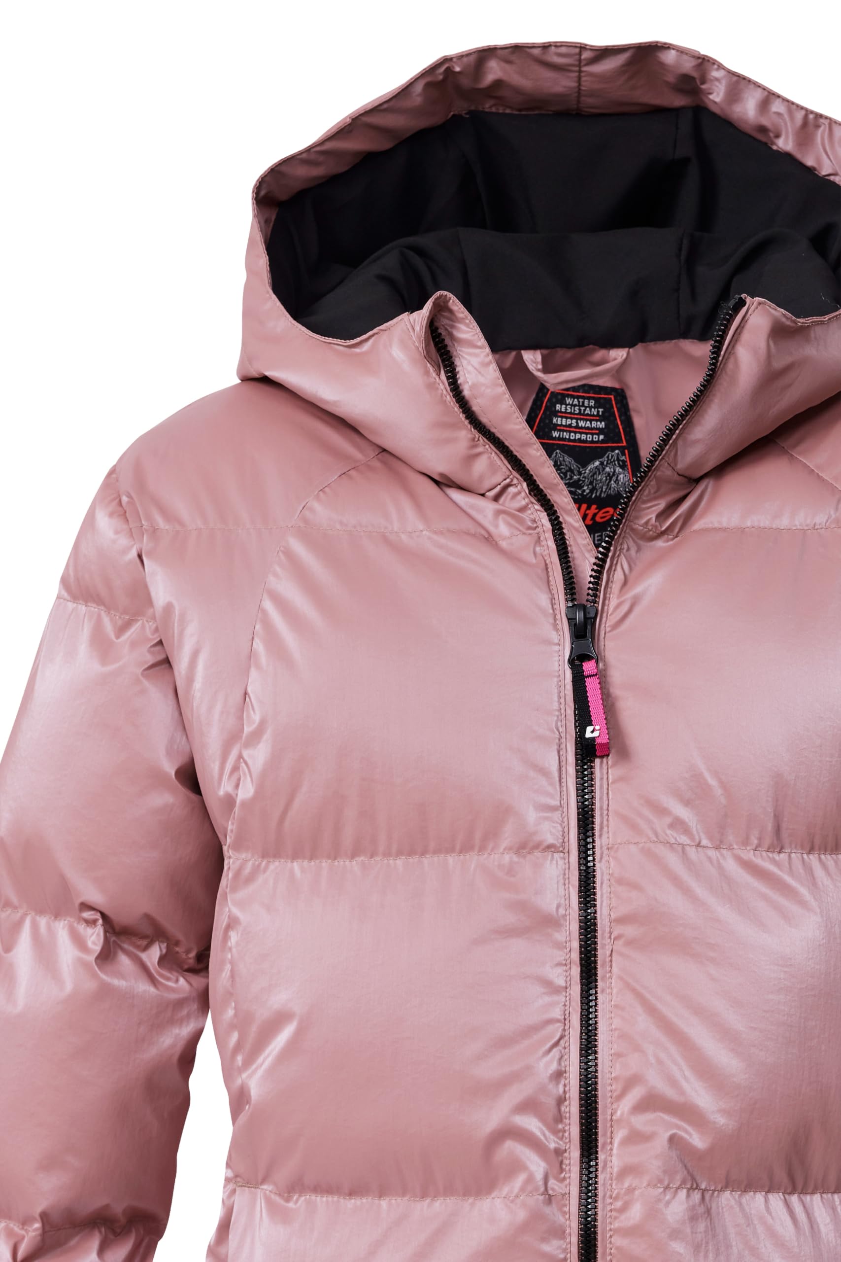 Killtec Ksw 210 Grls Qltd Jckt Giacca/giaccone trapuntato in piuma d'oca con cappuccio e paraneve Bambine e ragazze