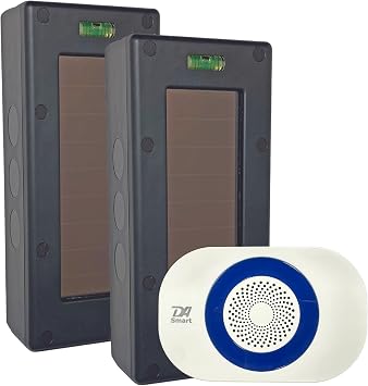 Dakota Alert Smart Solar Break Beam 4000 Electronic Driveway Alarm System Wireless Outdoor Security Sensor, Wi-Fi Smart Receiver with Smartphone Alerts, 1-Mile Range