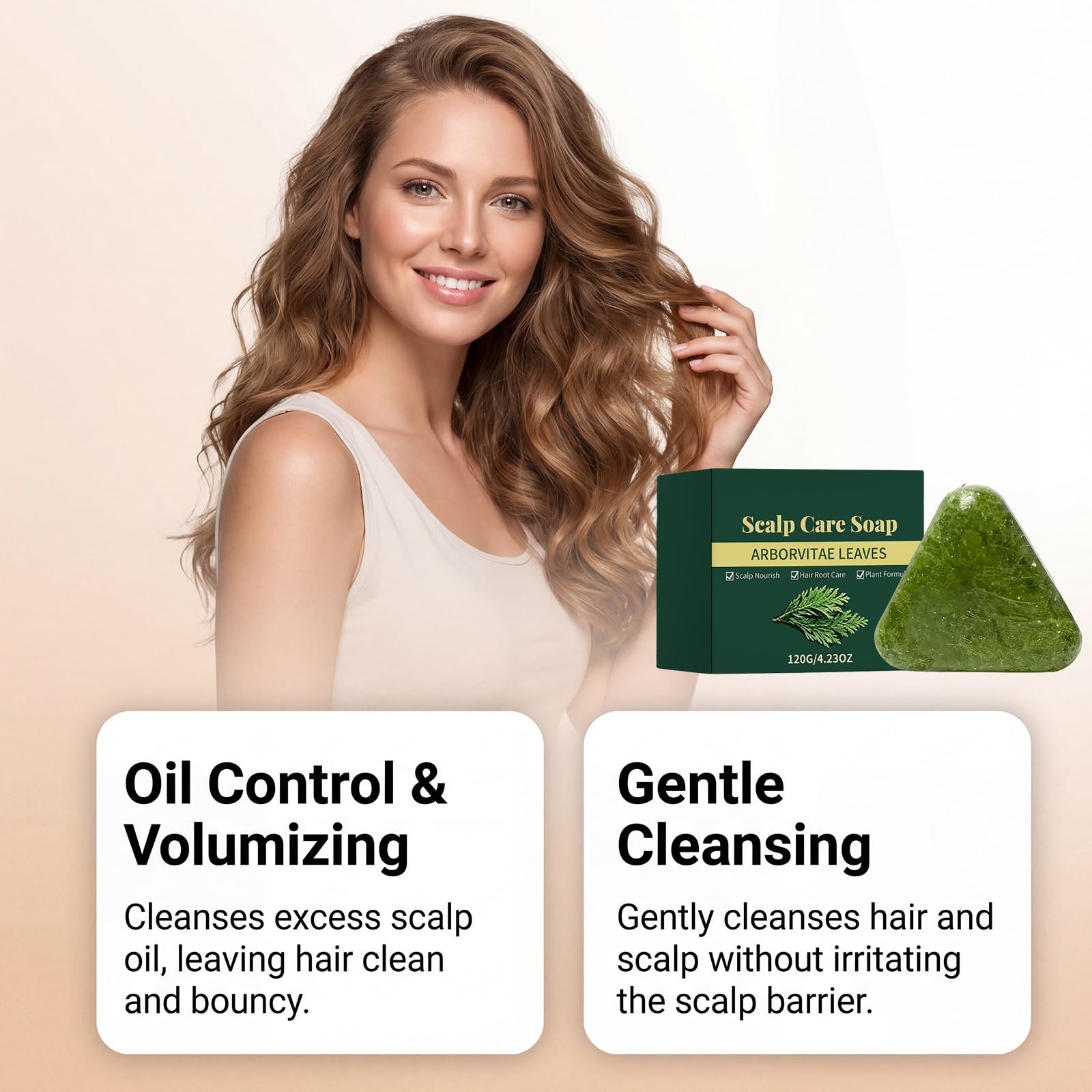 Shampoo Seife Bar, Triangle Solid Shampoo zu helfen.120ML (5PCS) | Festes Shampoobar auf Pflanzenbasis verbessert Kräuselung im Haar, Haarwachstum stärkt das feste Shampoo für Frauen Männer.