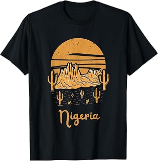 Desert Mountain Travel Nigeria Vacation Outdoors T-Shirt