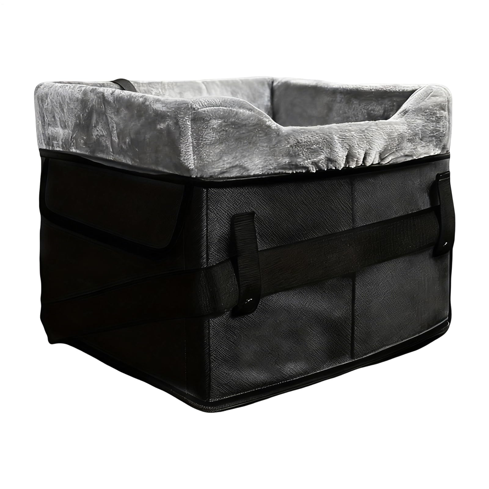 Asiento De Coche Canino Cama Lavable De Peluche Para Cachorros | Cama De Coche Para Perros Con Bolsillos De Almacenamiento Para Viajes En Vehículo Con Perros De Hasta 11 Kg En Trasero