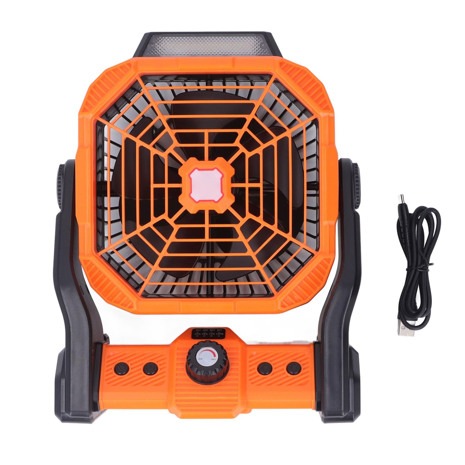 Ventilateur de camping rechargeable 20000mAh Buachois avec lanterne LED pour tente