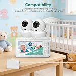 Power Adapter for Babysense Video Baby Monitor Compatible with Babysense HDS2 Monitor Charger(Only Compatible with HDS2 Model)