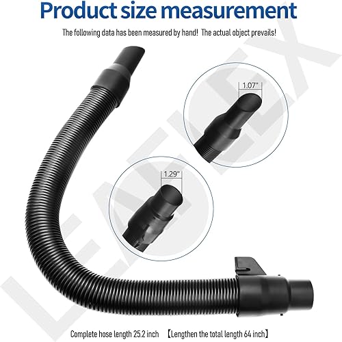 Miniatura 2 de 14-37-0105 Manguera de vacío para aspiradora Milwaukee M18 Packout 0970-20 0880-20, compatible con manguera de aspiradora de 18 V y 2.5 galones en
