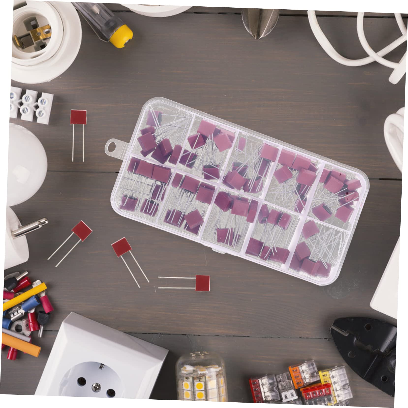 SHINEOFI 3 Set Fusibili Lenti Fusibili Ampere Variabili Confezione da Resistente per Elettrici e Automotive
