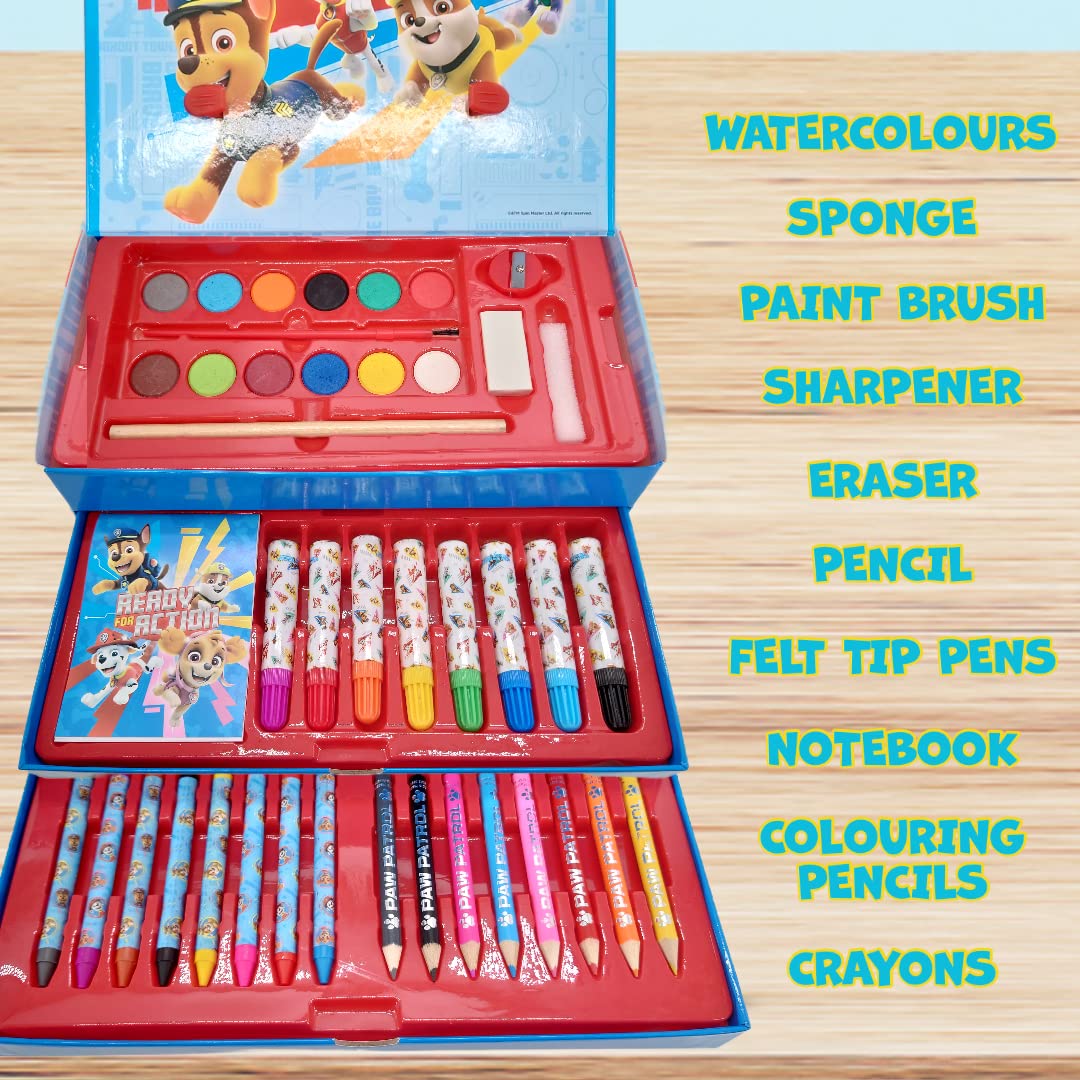 Paw Patrol Ensemble De Papeterie, Comprend Des Crayons