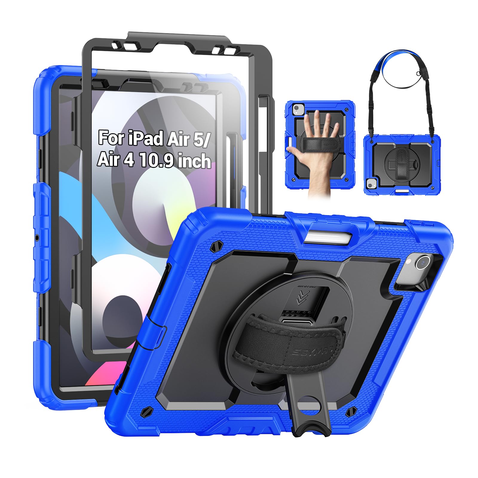 SEYMAC Case for iPad Air 5th/4th Generation 10.9 Inch, Black — Amazon image 17