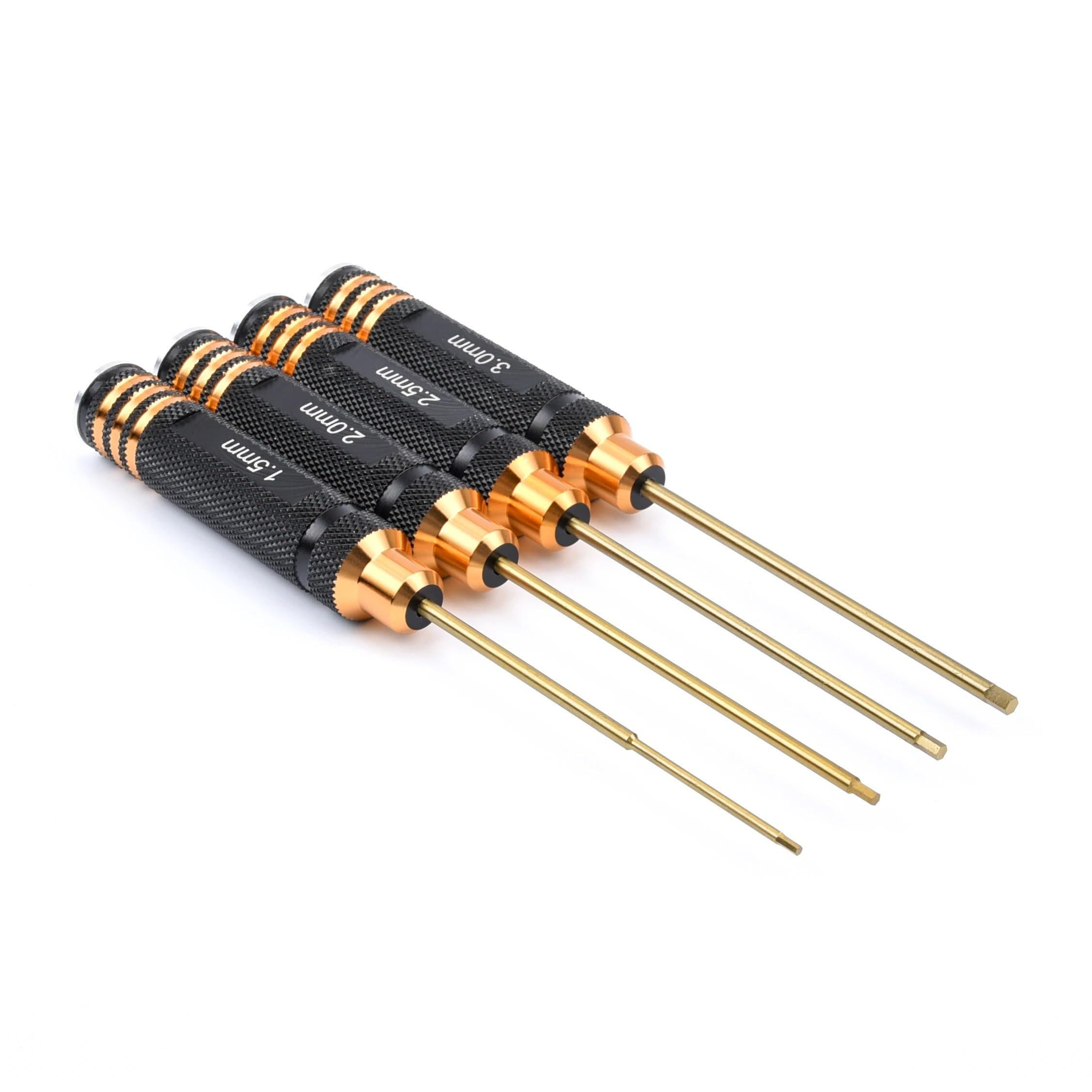 Toy Accessories 4PCs RC Tools Hex Screw Driver Set Compatible with Titanium Plating Hardened 1.5 2.0 2.5 3.0mm Screwdriver Hex Key for RC Helicopter Car Rc Toys