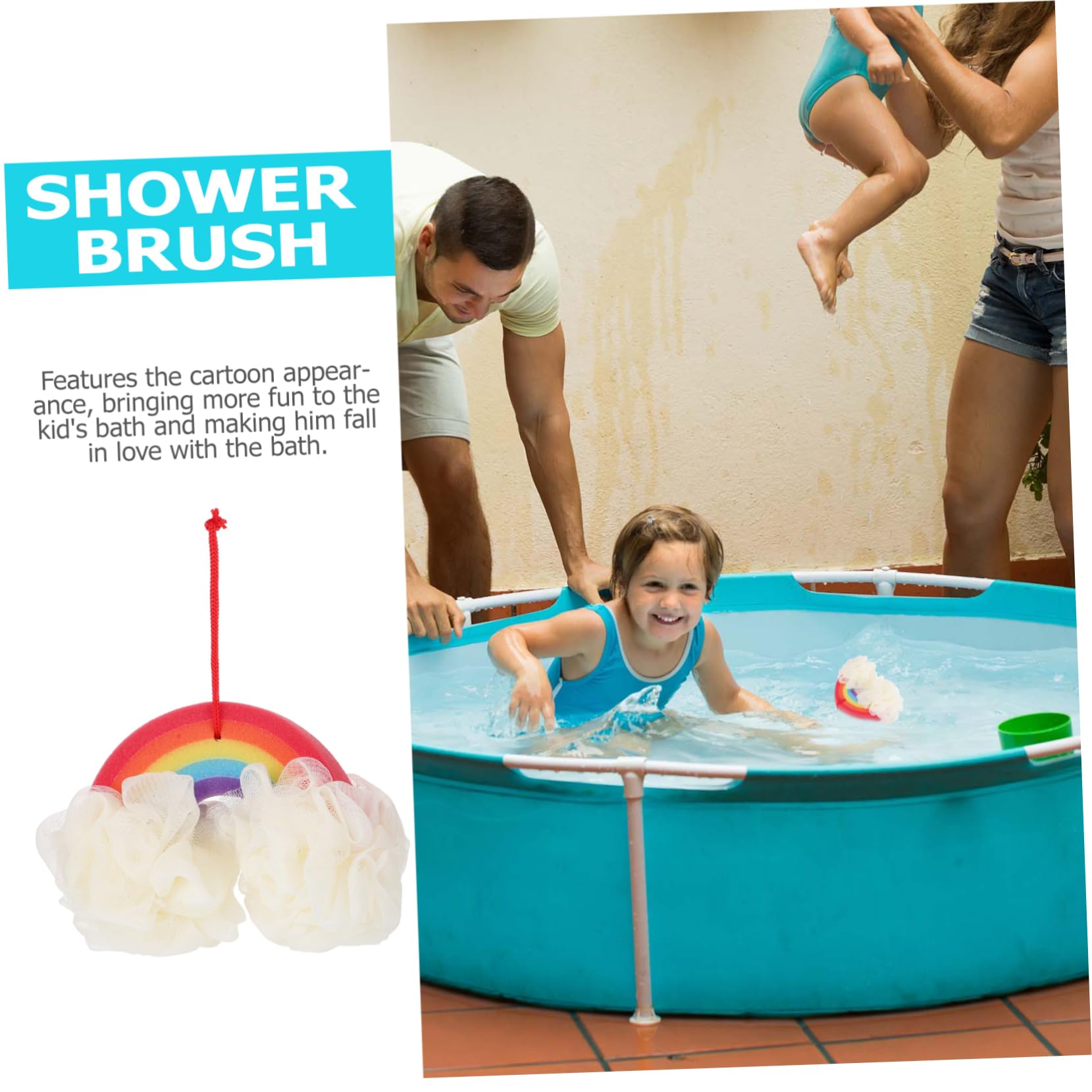 Ipetboom 3piezas Esponja De Exfoliante Para Baño Herramienta De Limpieza Para Sensible y Masaje