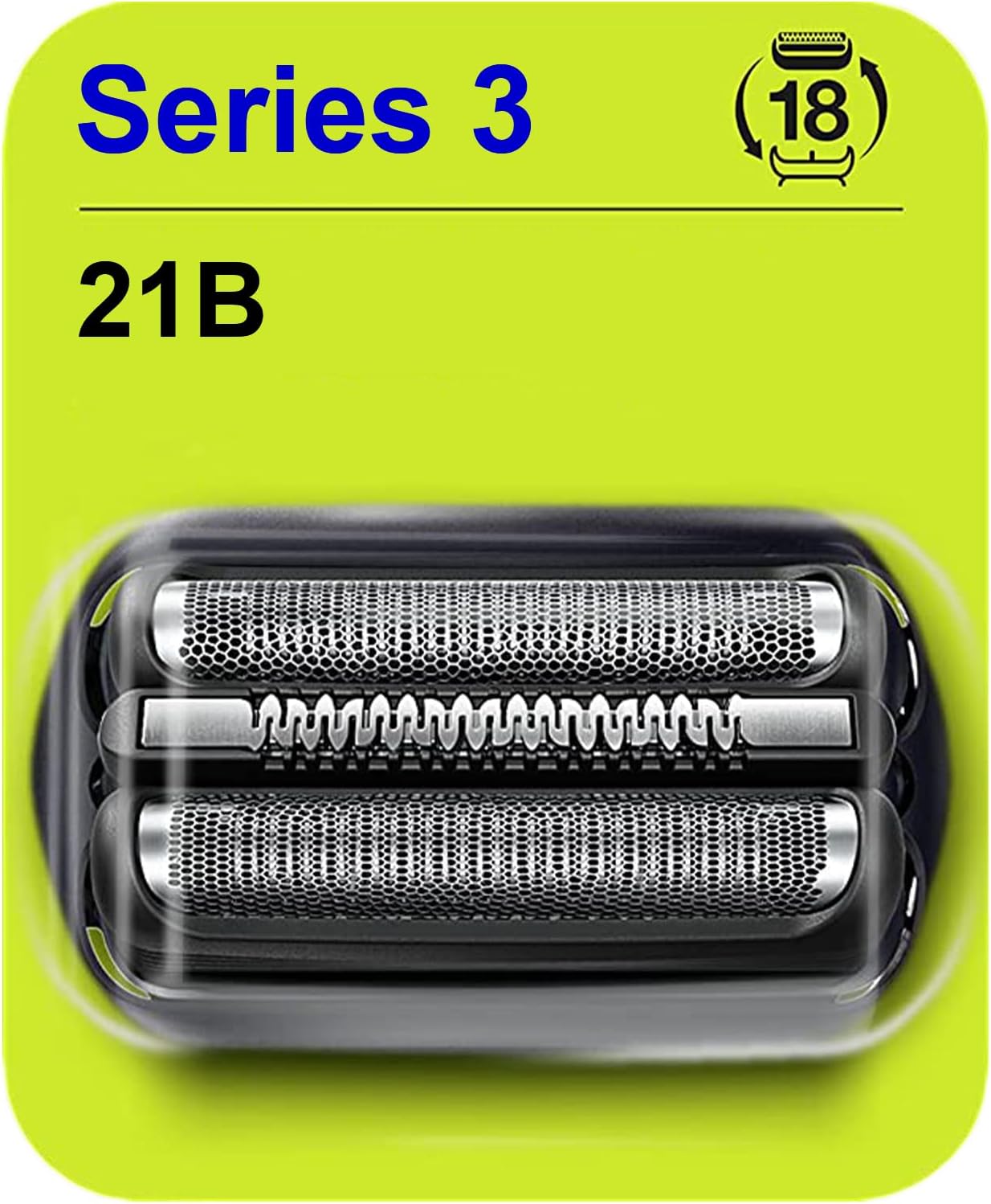 Series 3 Replacement Head for Braun Electric Shaver -21B- Compatible with Braun Electric Razors 300s, 310s, 3010BT (1 Pack)