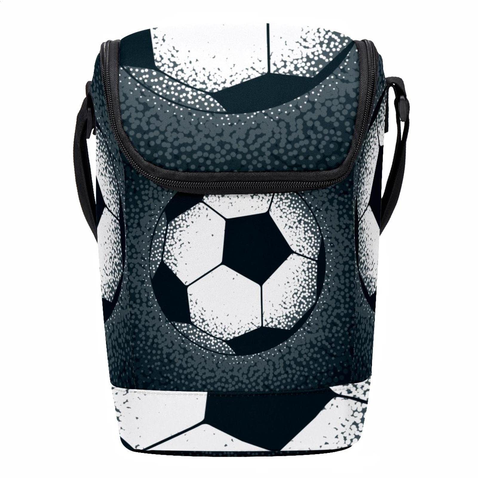 Bolsa de almuerzo de fútbol y lonchera ligera pequeña para hombres y mujeres activos