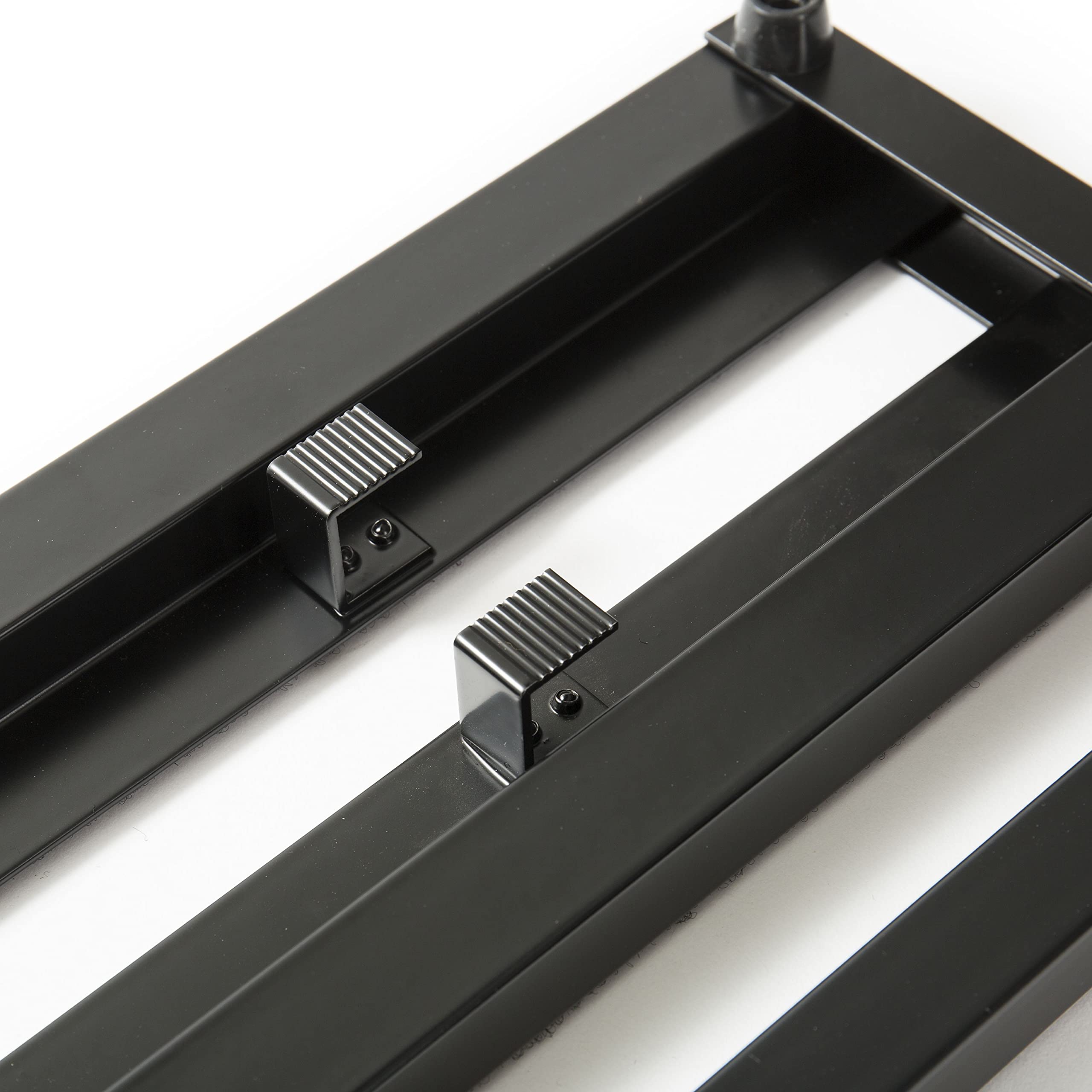 Fame Pedalboard Mini, Board aus pulverbeschichtetem Aluminium mit 2 Streben, Mittelstrebe variable, für 4 Effektpedale, Gigbag, Spaceboard 50M